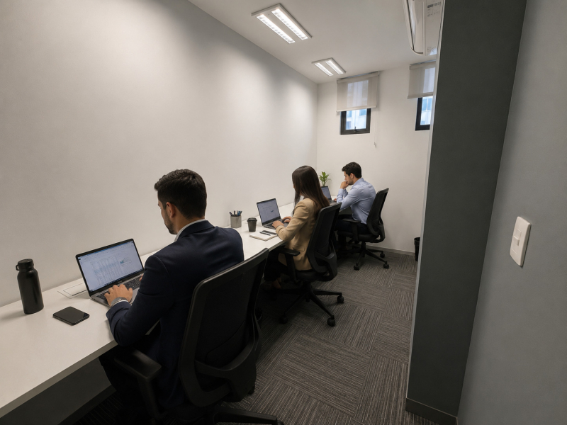 Sala 1401 com janela