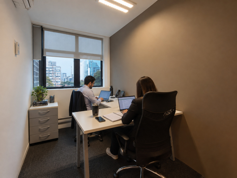 Foto de la sala Oficina privada para 2 puestos en Jardim Paulista, São Paulo (1/5)