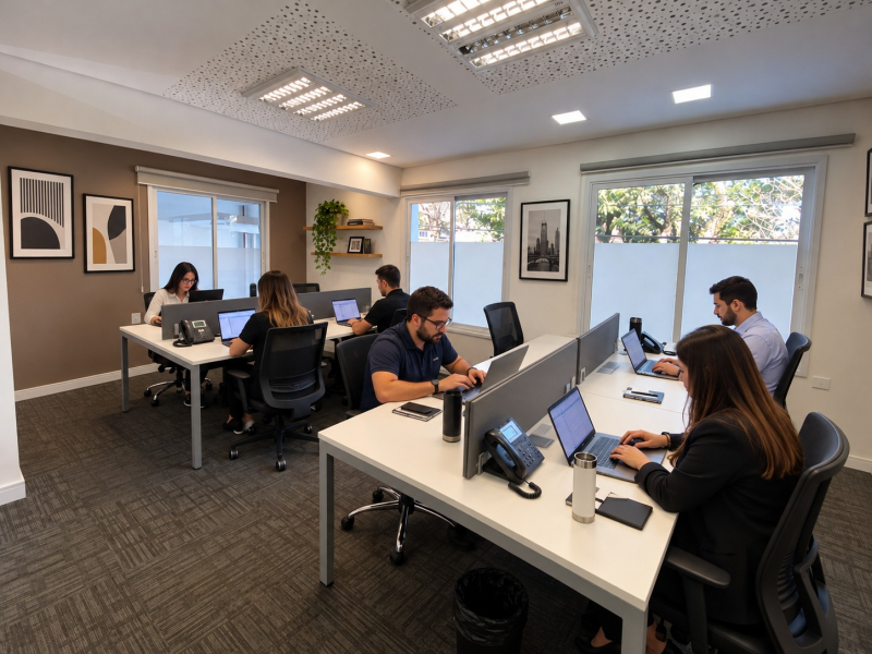 Foto de la sala Oficina privada para 8 puestos en Vila Mariana, São Paulo (1/5)